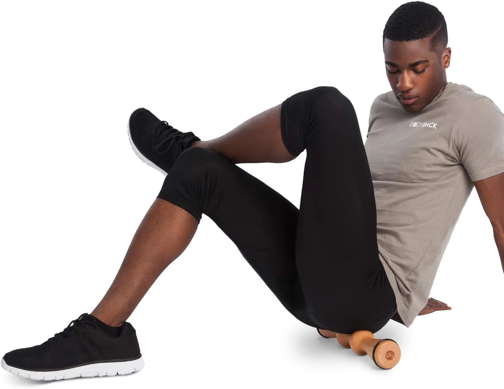 Wood Back Roller, Spine Stretcher & Aligner, Ma Roller, Back Cracker for Back Pain Relief and Muscle Recovery, Manual Back Massager, Wood Therapy Massage Tool (15 Inch)