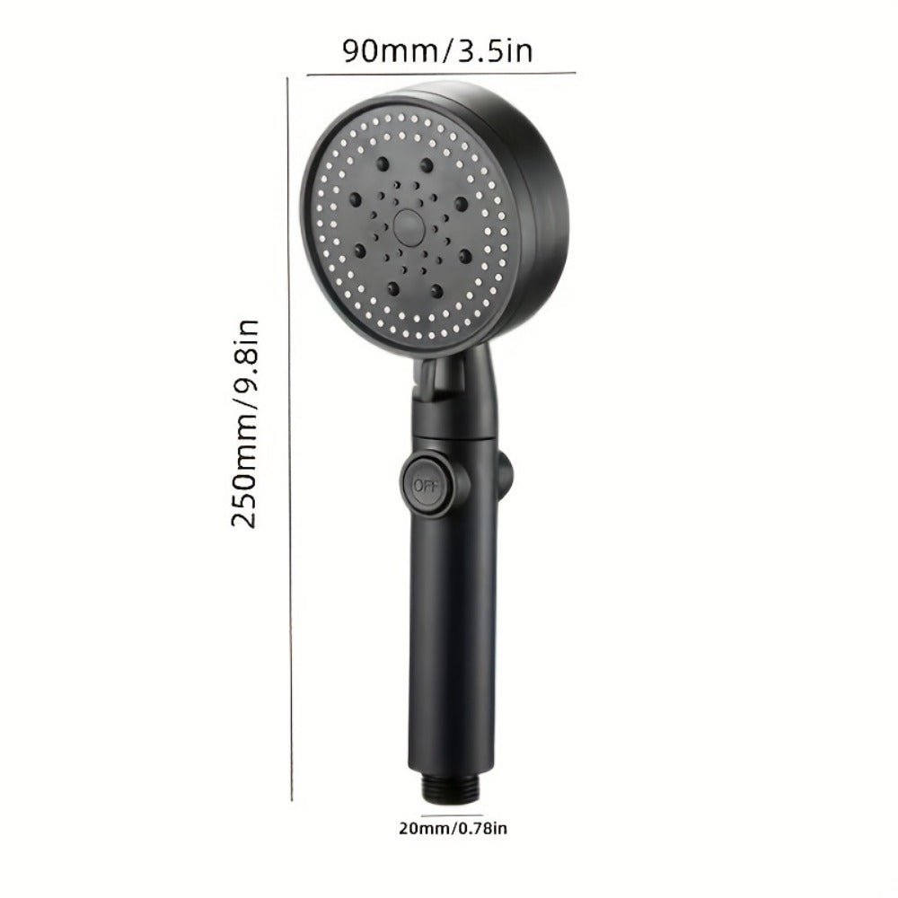 1Pc, RV Handheld Shower Head Holder, Punch Free Adjustable Shower Wand Holder with Universal Wall Hook Bracket, Hand Held Shower Head Holder Bracket
