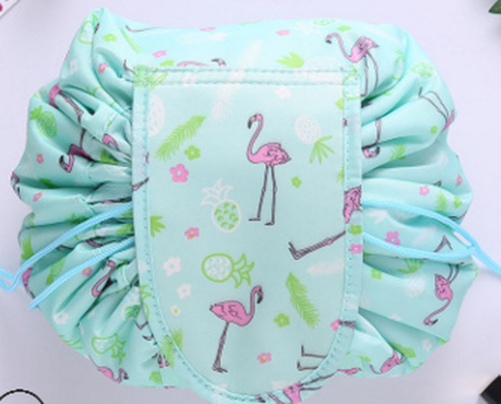 Animal Printing Large Capacity Drawstring Lazy Cosmetic Storage Bag