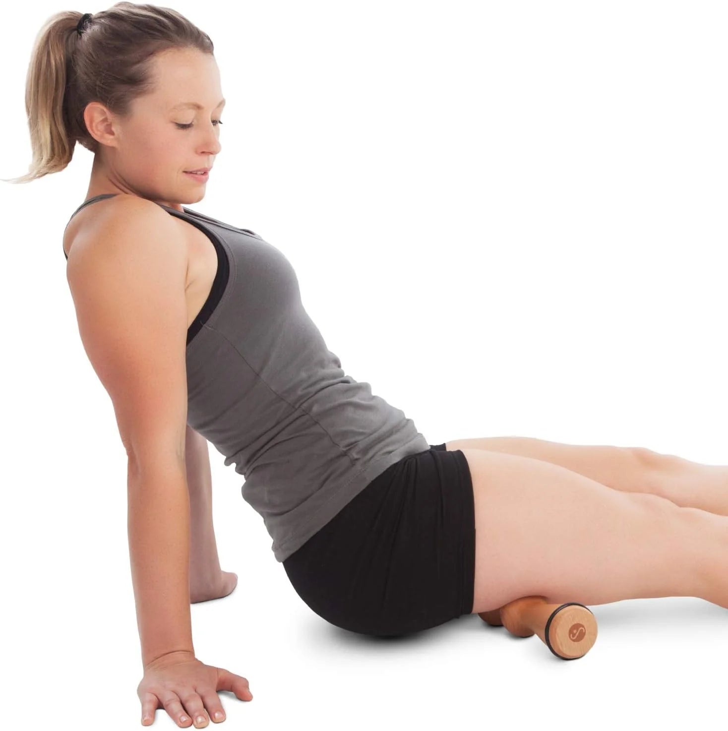 Wood Back Roller, Spine Stretcher & Aligner, Ma Roller, Back Cracker for Back Pain Relief and Muscle Recovery, Manual Back Massager, Wood Therapy Massage Tool (15 Inch)