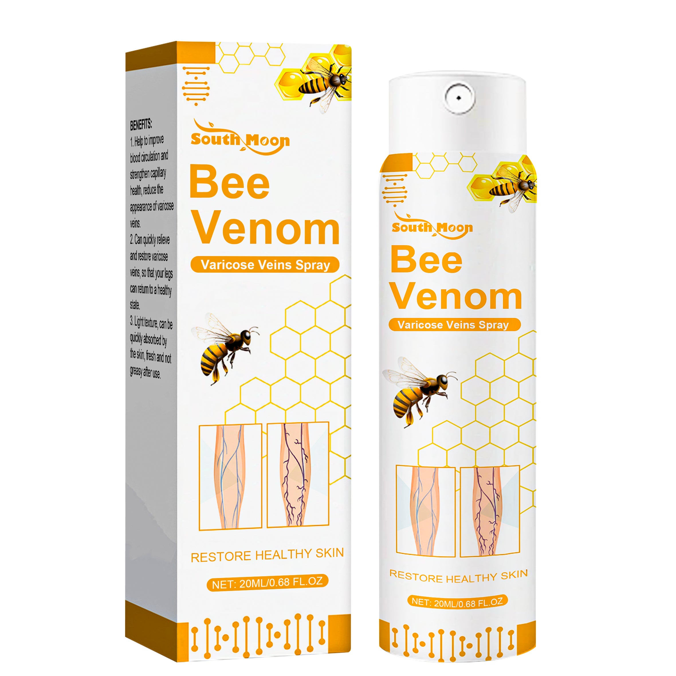 Leg Care Spray for Daily Relief of Leg Varicosity